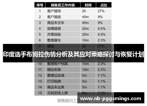 印度选手布姆拉伤情分析及其应对策略探讨与恢复计划